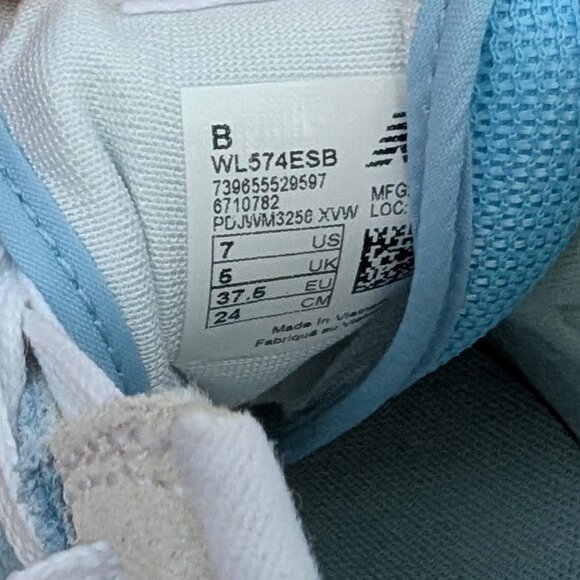 New Balance 574 sneakers light blue size 7 - Picture 13 of 15